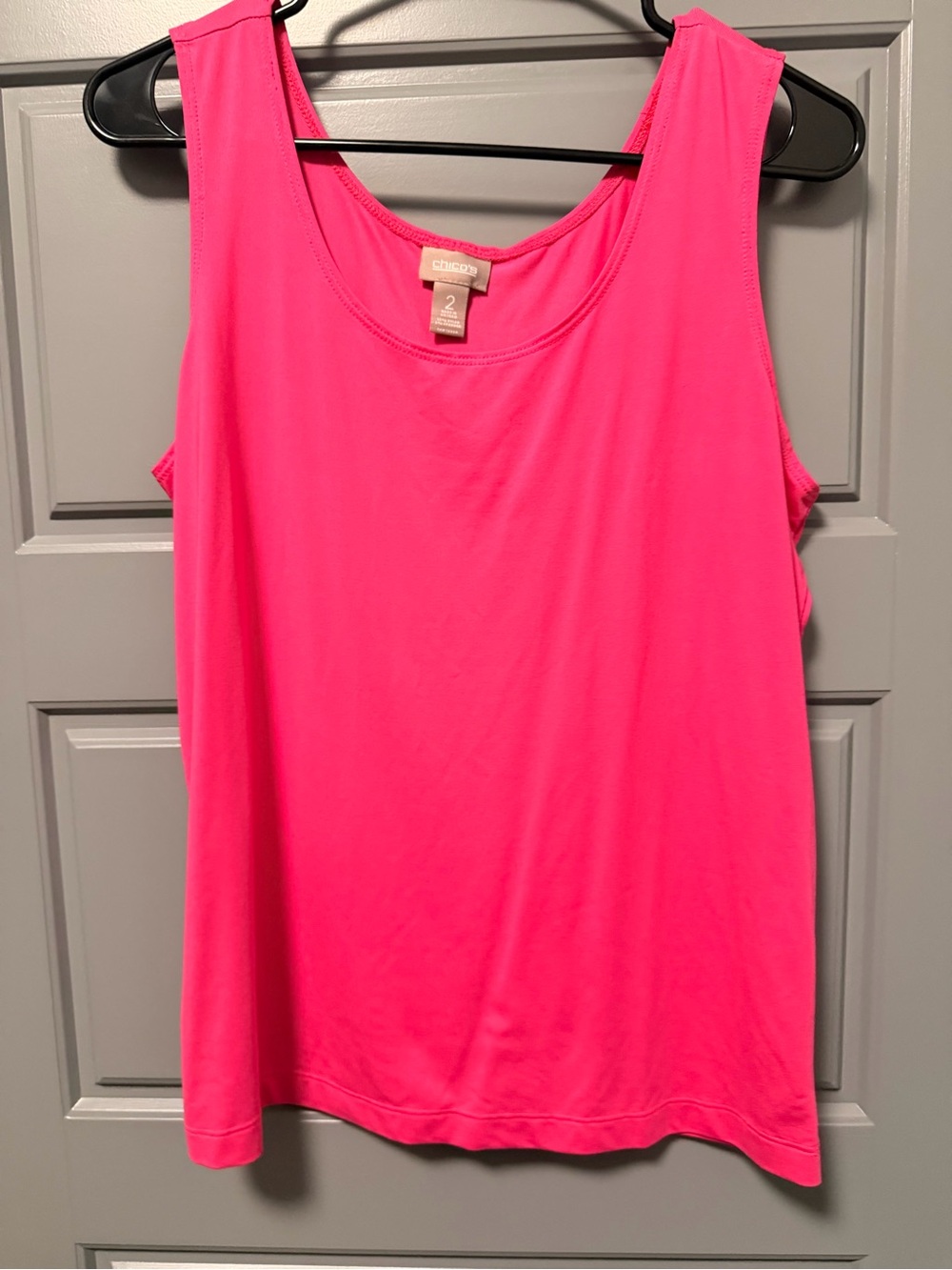 Chico's Hot Pink Sleeveless Tank Top SIZE 2